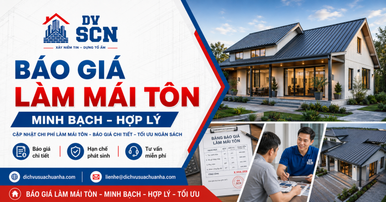 Báo Giá Làm Mái Tôn