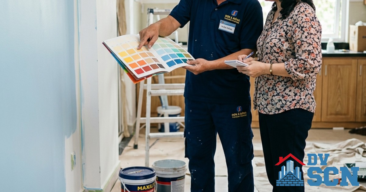 Dự toán chi phí sơn nhà: Cách tính lượng sơn cần mua và đơn giá thợ sơn mới nhất