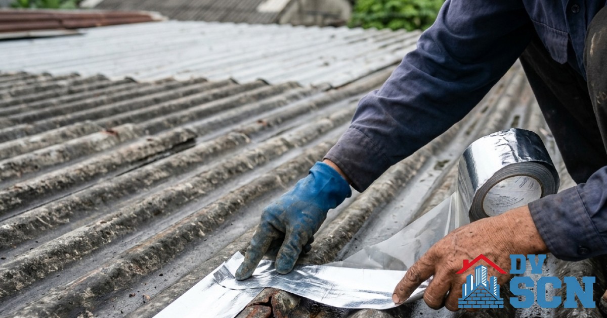 Cẩm nang sửa mái tôn bị rỉ sét thấm dột nước: Cách tìm vị trí dột và keo dán chuyên dụng