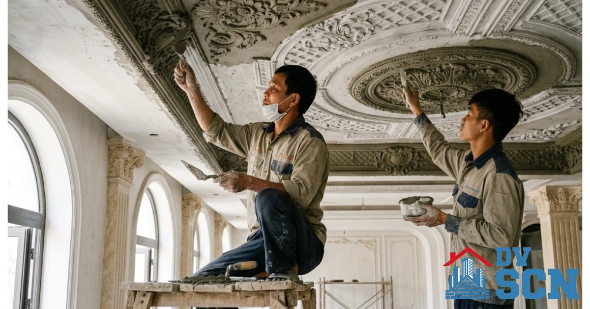 Cẩm nang cải tạo biệt thự cổ điển sang trọng giữ nguyên kết cấu chịu lực cốt lõi