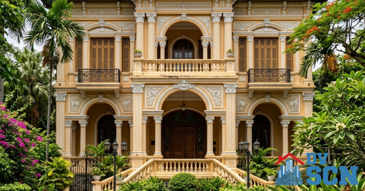 Cẩm nang cải tạo biệt thự cổ điển sang trọng giữ nguyên kết cấu chịu lực cốt lõi