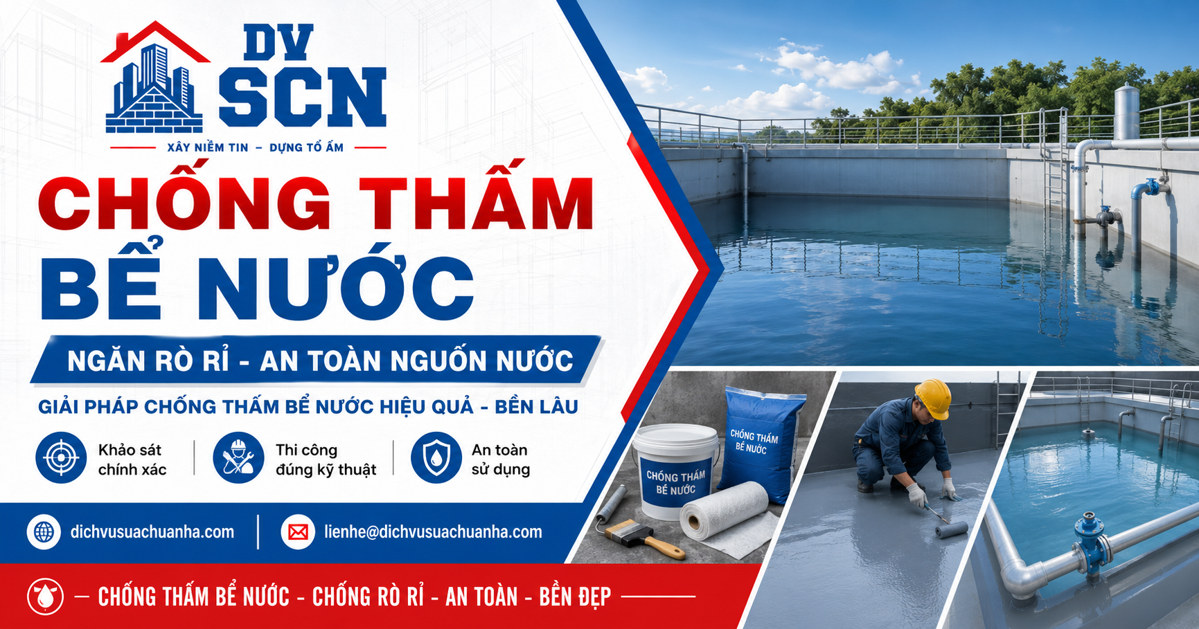 Chống Thấm Bể Nước uy tín chất lượng cao