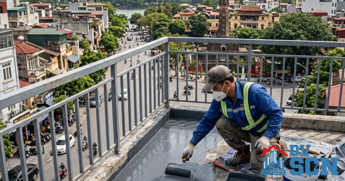 Bí quyết chống thấm sân thượng lộ thiên chịu nắng nóng gắt cực đoan của Việt Nam