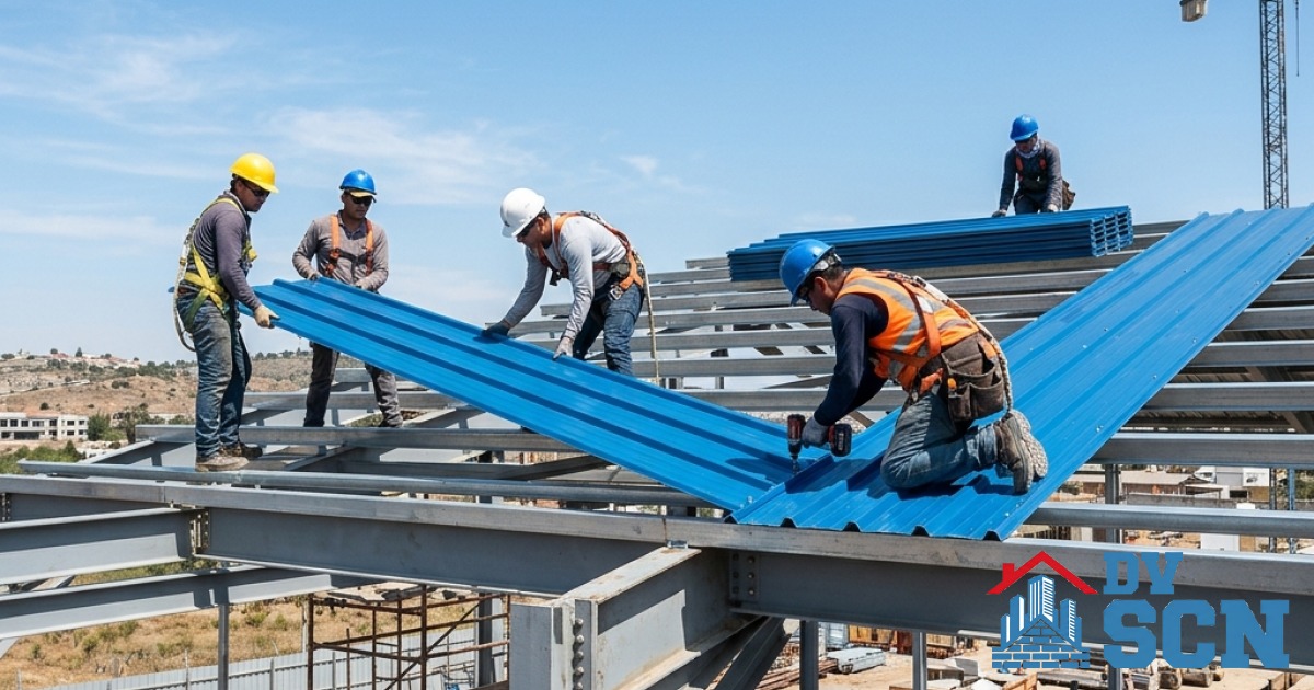 Thi Công Làm Mái Tôn Trọn Gói: Báo Giá Các Loại Tôn & Quy Trình Lắp Đặt Bền Bỉ