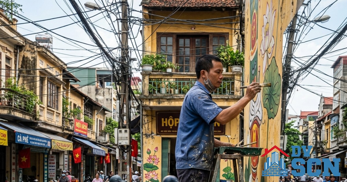 Bí quyết chọn màu sơn ngoại thất chịu thời tiết khắc nghiệt ẩm nồm của miền Bắc