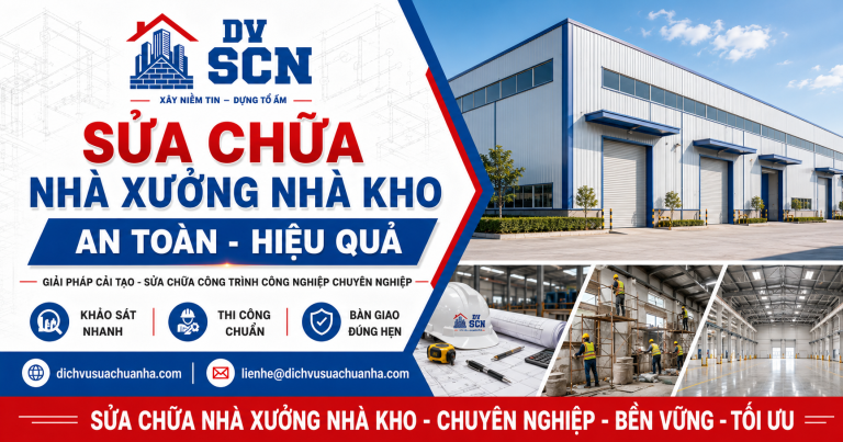 Sửa Chữa Nhà Xưởng Nhà Kho
