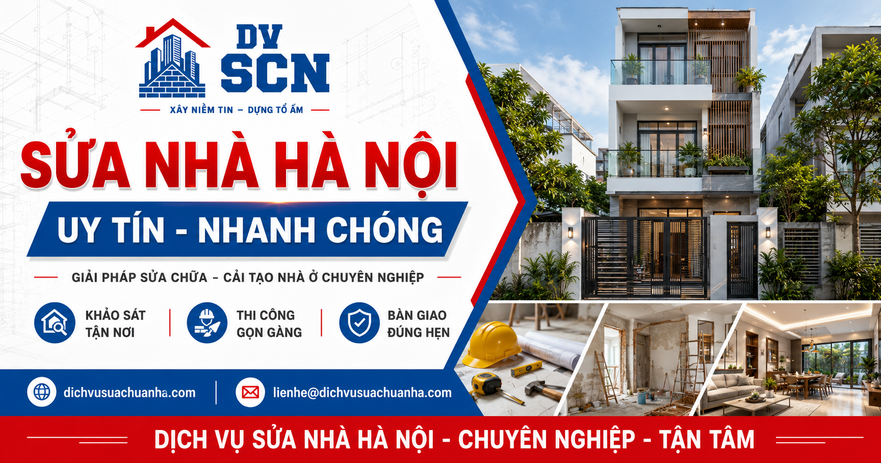 Sửa Nhà Hà Nội uy tín chất lượng cao