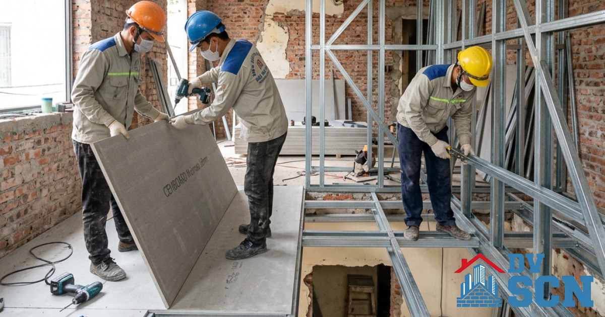 Hô biến căn nhà cấp 4 cũ nát ẩm thấp thành không gian gác lửng hiện đại cho gia đình trẻ