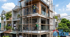 Phương án cải tạo nhà ống 3 tầng cũ mốc ẩm dột thành không gian sống thoáng mát tràn ngập gió trời