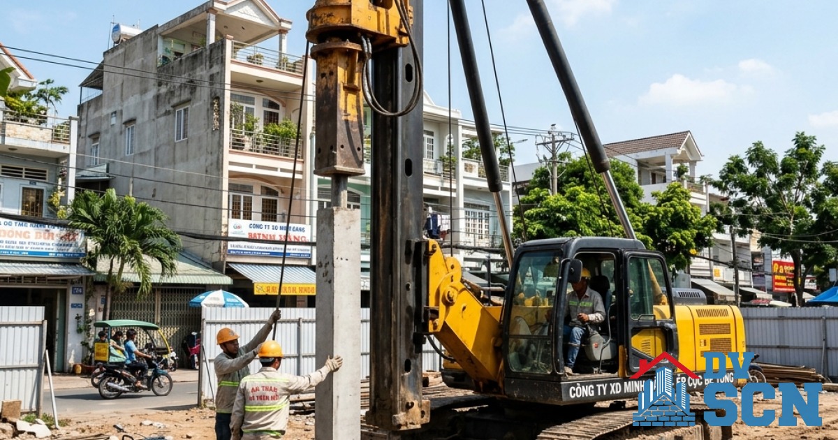 Những lưu ý về địa chất và gia cố móng khi xây nhà trọn gói tại khu vực nền đất yếu TP.HCM