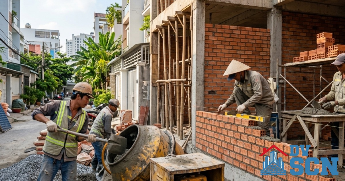 Kinh nghiệm xây nhà phố trọn gói tại Hà Nội: Thủ tục cấp phép và lưu ý mật độ xây dựng