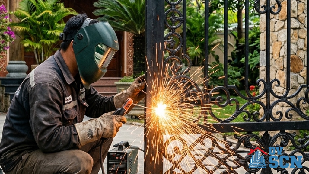 Cách Bảo Quản Và Sơn Bảo Vệ Cửa Cổng Sắt Hộp Ngoài Trời Không Bị Hoen Rỉ Mục Nát