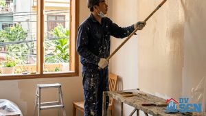 Tự sơn tường nhà mịn đẹp