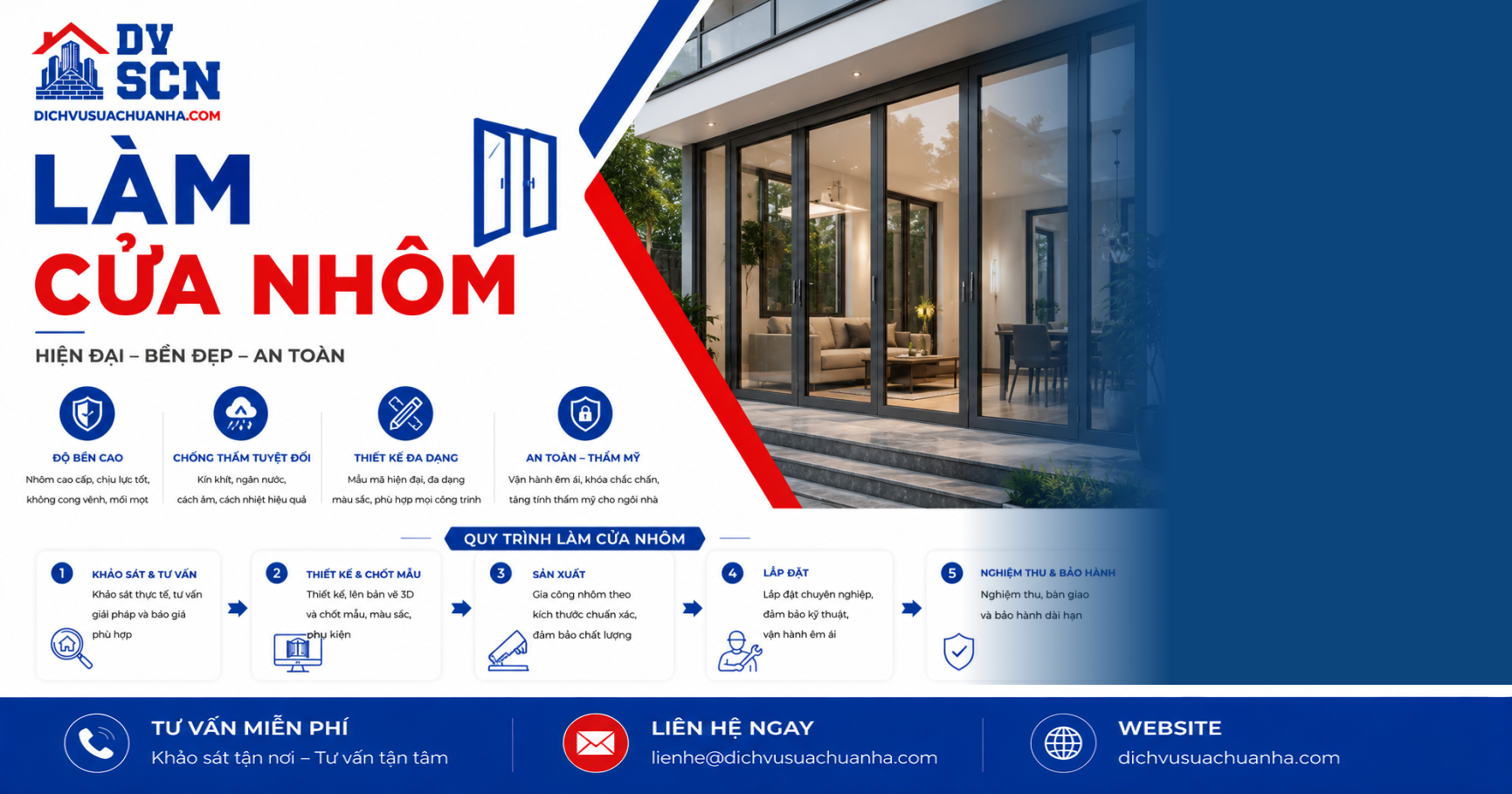 Làm Cửa Nhôm chuyên nghiệp