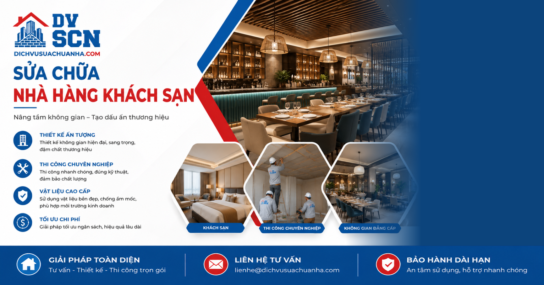Sửa Chữa Nhà Hàng Khách Sạn chuyên nghiệp