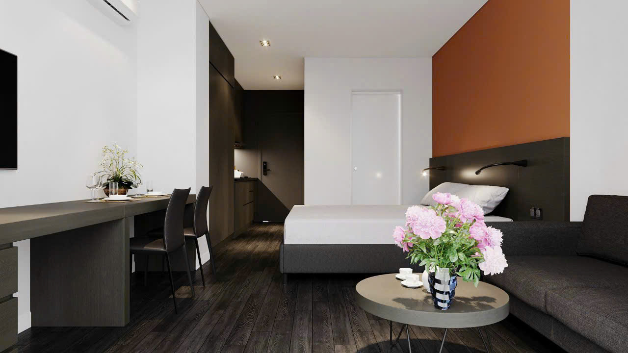 Thi công tủ quần áo kịch trần căn hộ