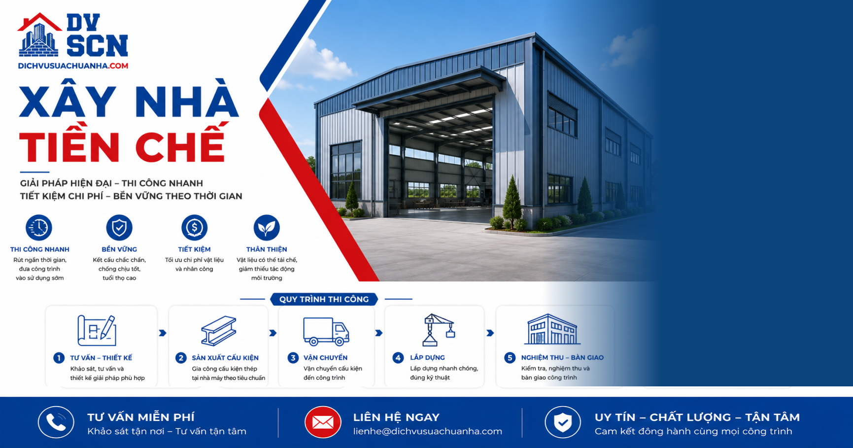 Xây Nhà Tiền Chế chuyên nghiệp